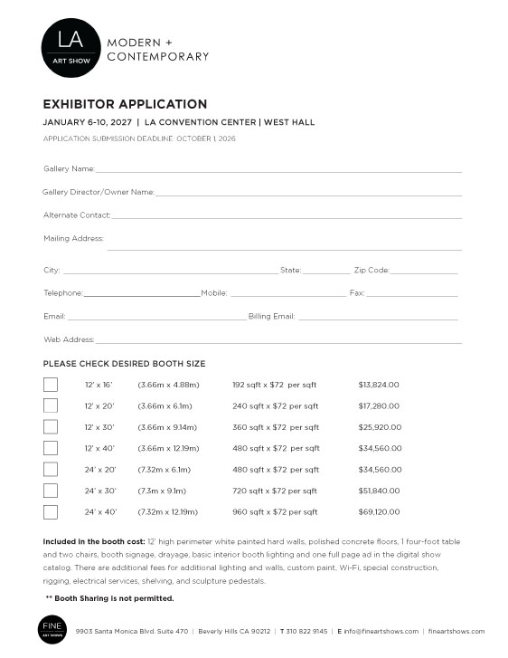 LA27 ExhibitorApplication Fillable 1 2