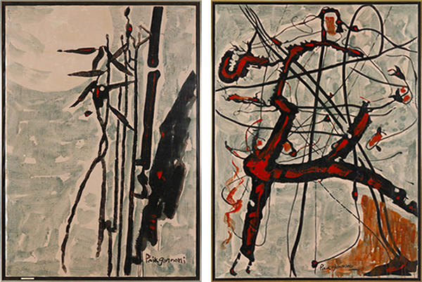 JJ P03 Oriental Rhythm 133x92 Oil on Canvas 1970 New York 1